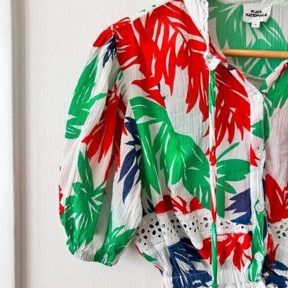 Place Nationale Saint Georges Top & Carcans Tropical Pant Set - Picture 7 of 13